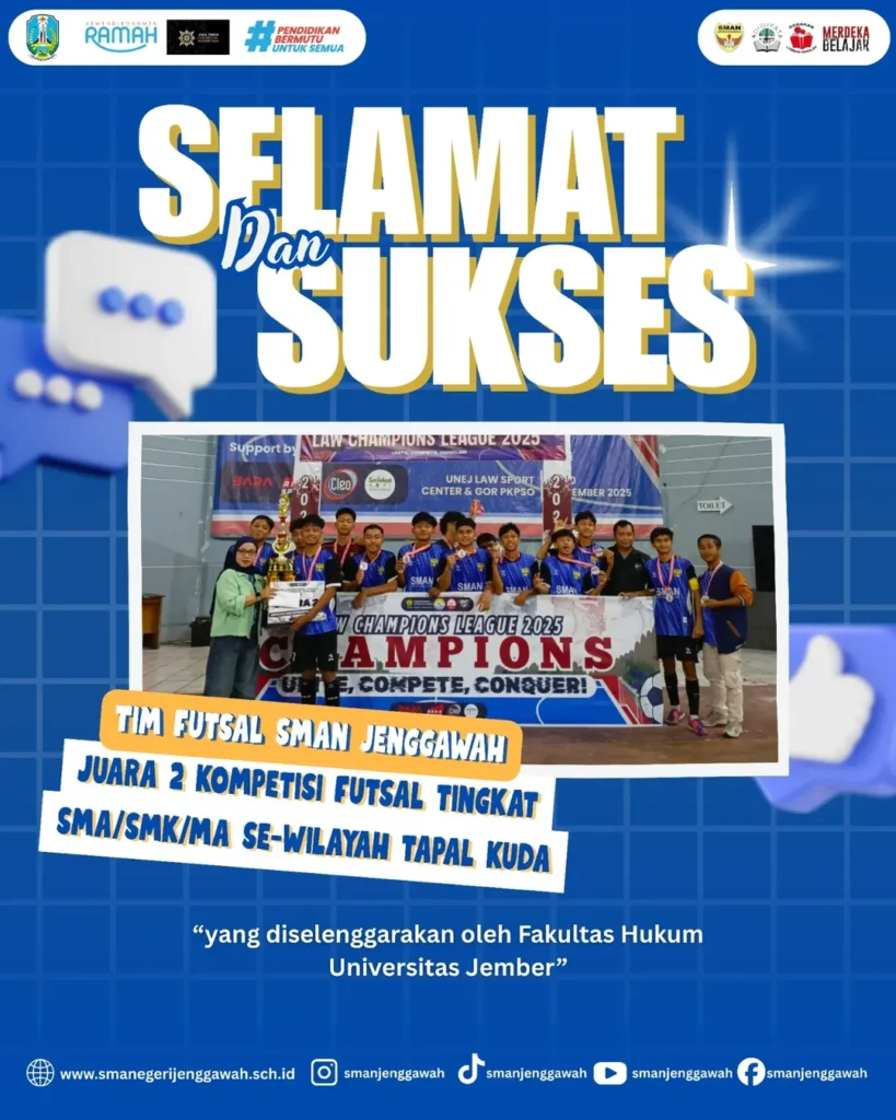 Tim Futsal SMAN Jenggawah Juara 2 Kompetisi UNEJ 2026